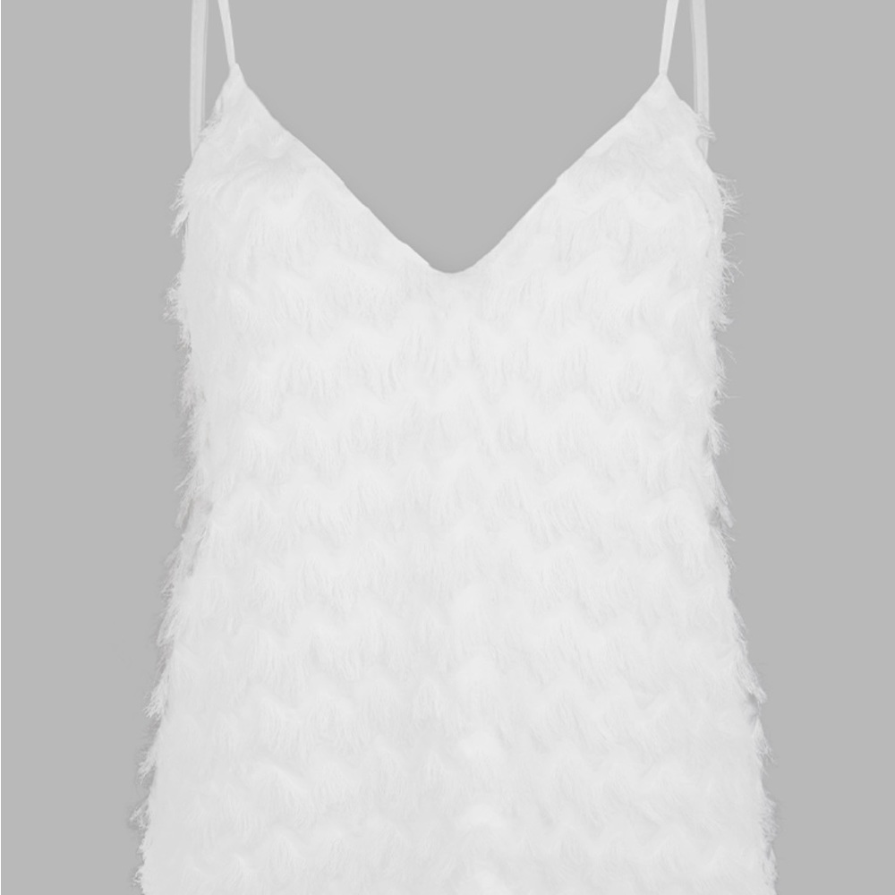 Fringe v neck cami
